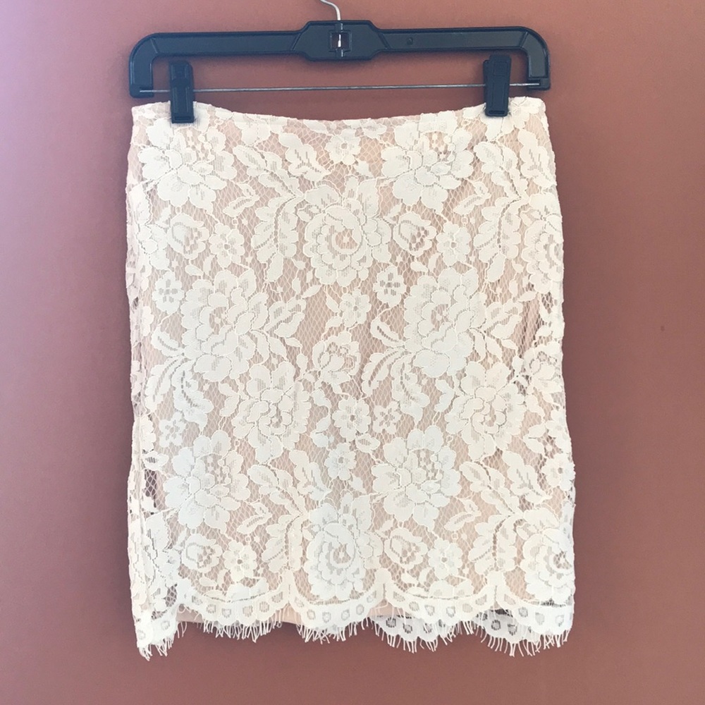 White Lace Skirt